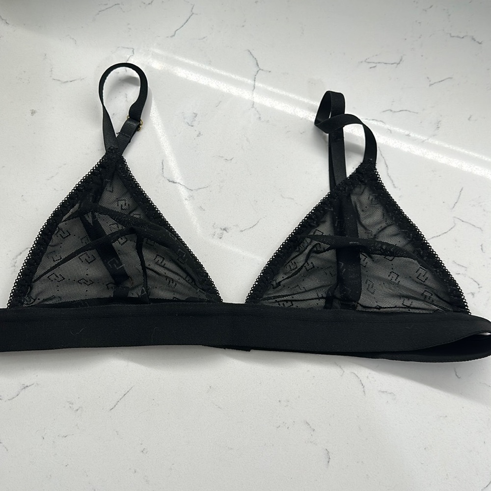 Small black - sheer bralette